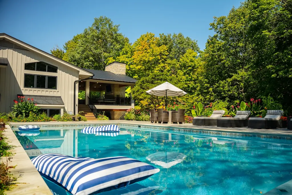 Custom residential outdoor living project by McKee Giuliani Builders