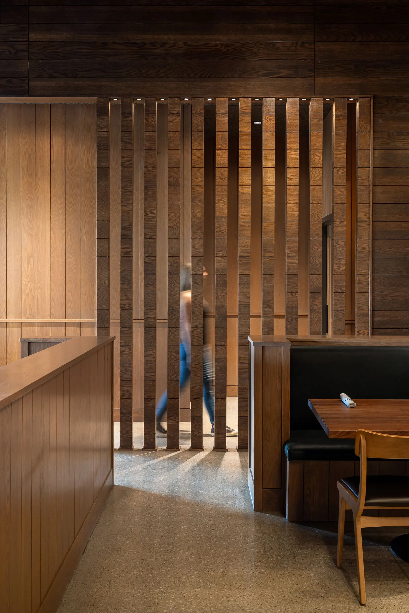 Custom commercial taproom millwork by McKee Giuliani Builders